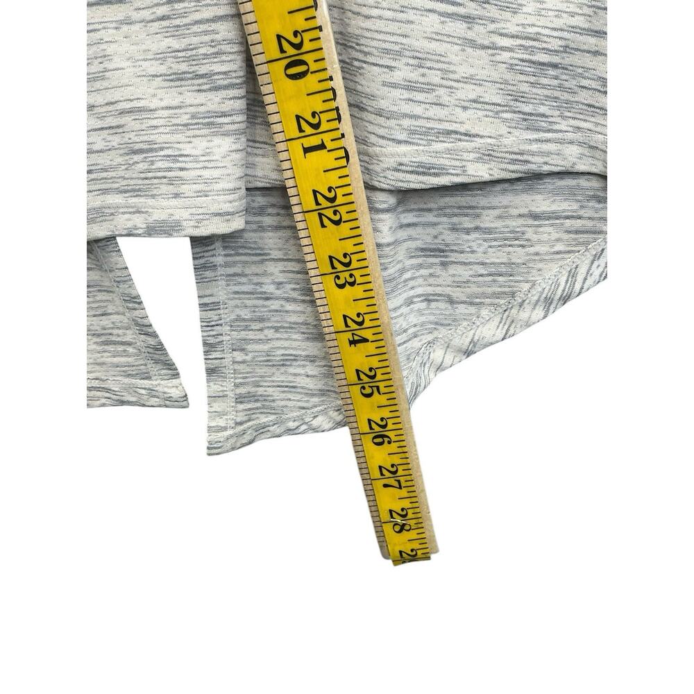 ZYIA Active Gray Ash Split Back Long Sleeve Tee Reflective Women's Sz. Medium - Picture 13 of 15